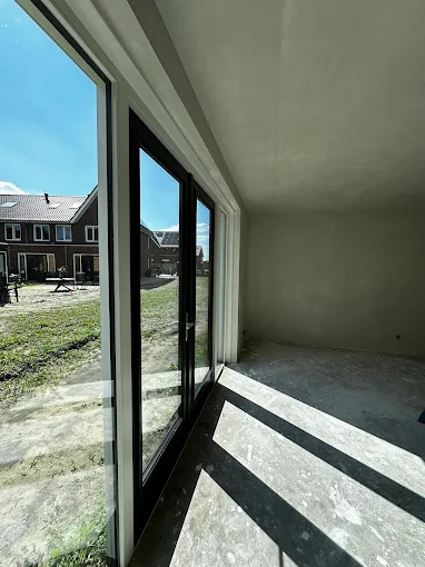Woonkamer in aanbouw