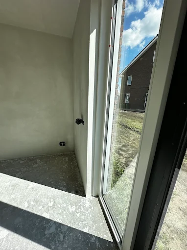 Woonkamer in aanbouw