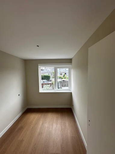 Interieur in uitvoering tijdens een stucwerkproject