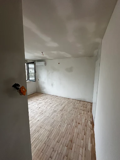 Woonkamer in aanbouw